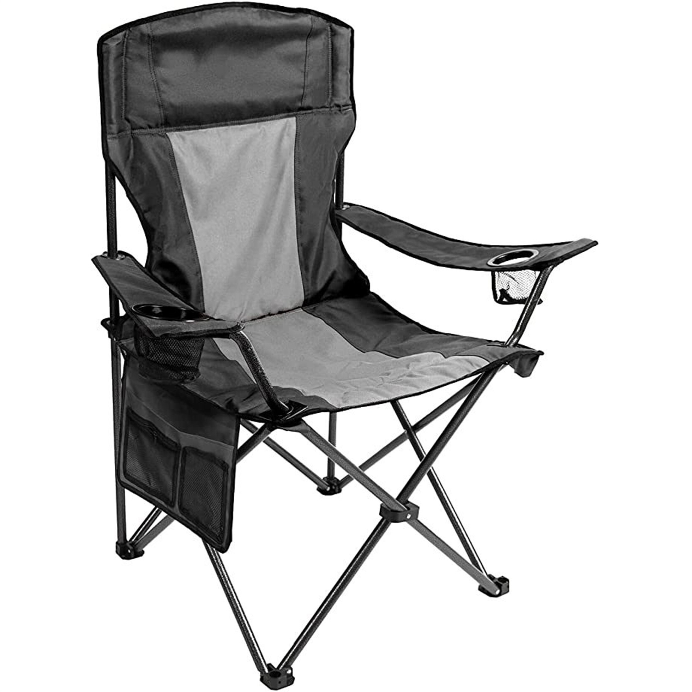 Outdoor chair with drink holder outlet